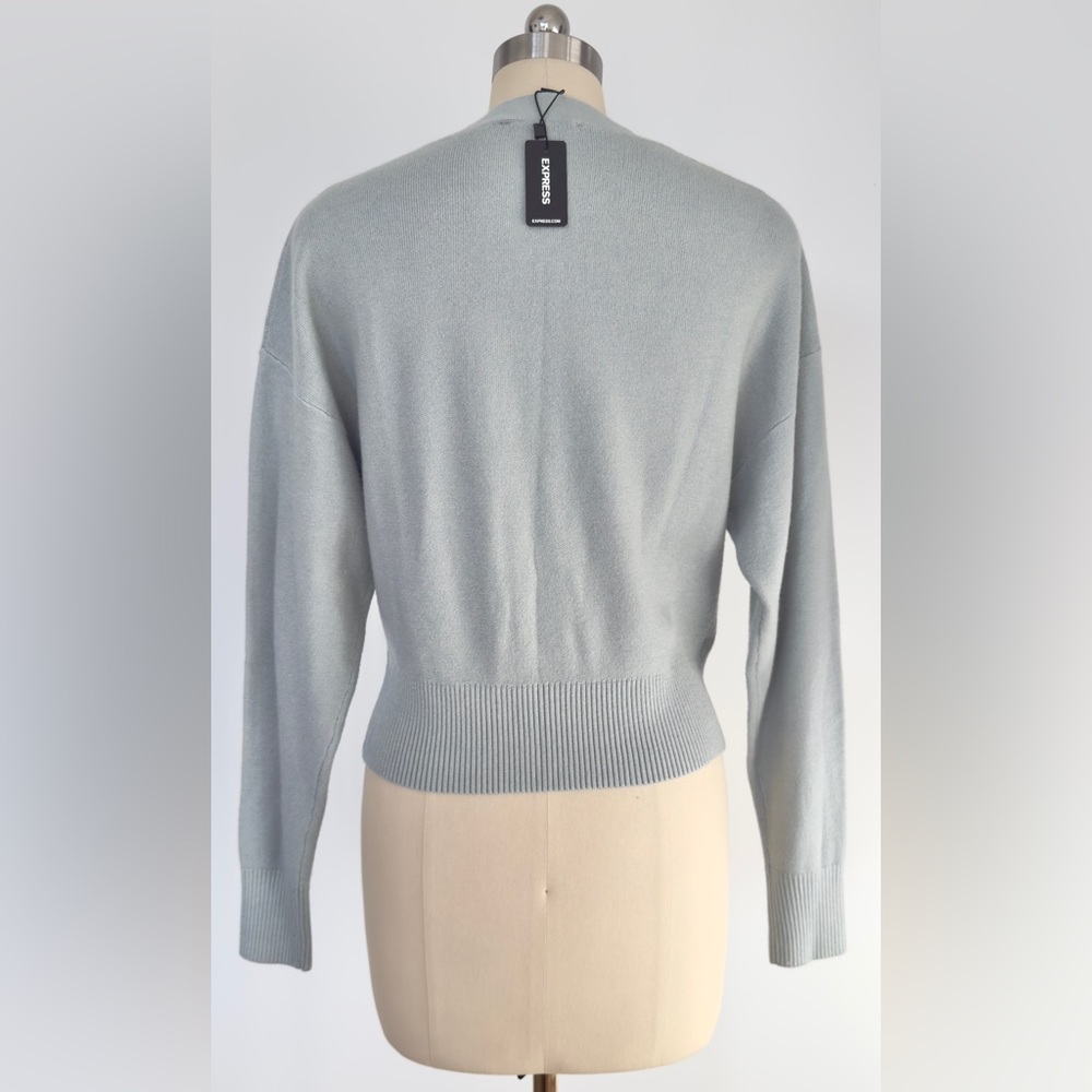 NWT EXPRESS GRAY RELAXED DOLMAN SLEEVE CARDIGAN - Picture 2 of 7